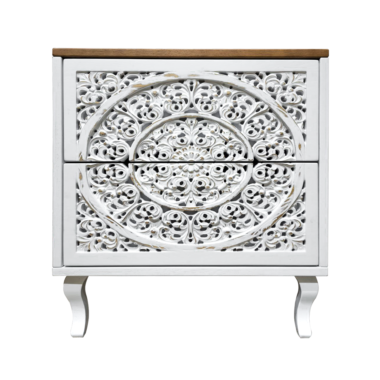 фото дизайнерской прикроватной тумбы из массива MH_149