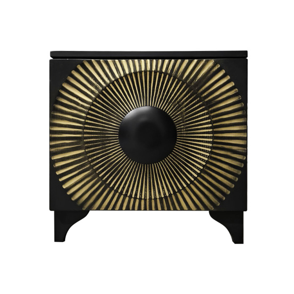 фото дизайнерской прикроватной тумбы из массива MH_194-6