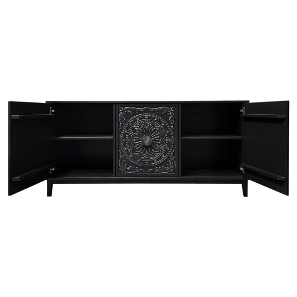 купить дизайнерскую тумбу из массива MH_145 Black 2