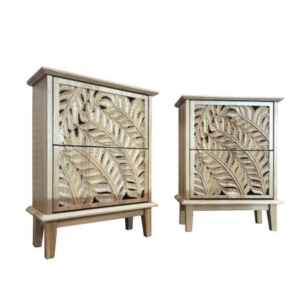 фото дизайнерской прикроватной тумбы из массива MH_175-7