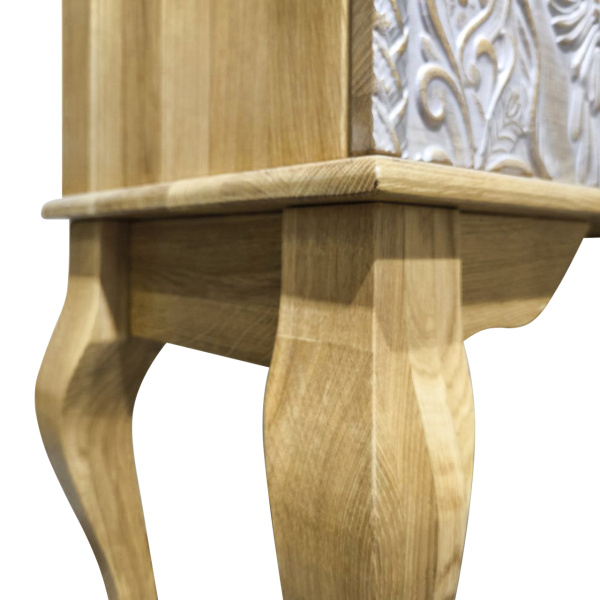 фото дизайнерской прикроватной тумбы из массива MH_10-8