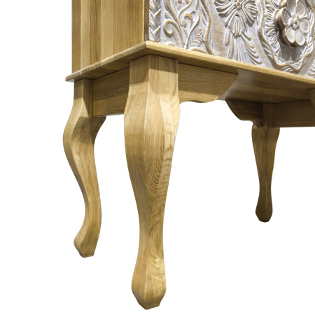 фото дизайнерской прикроватной тумбы из массива MH_10-8