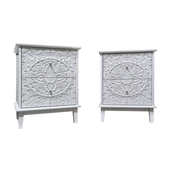 фото дизайнерской прикроватной тумбы из массива MH_103-18