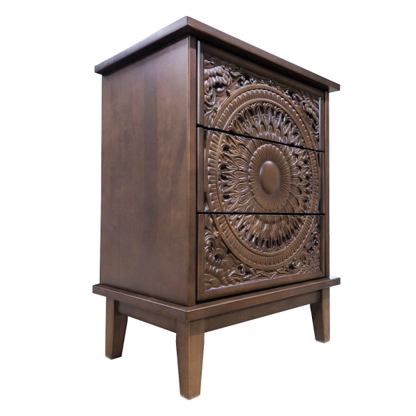 фото дизайнерской прикроватной тумбы из массива MH_181-5