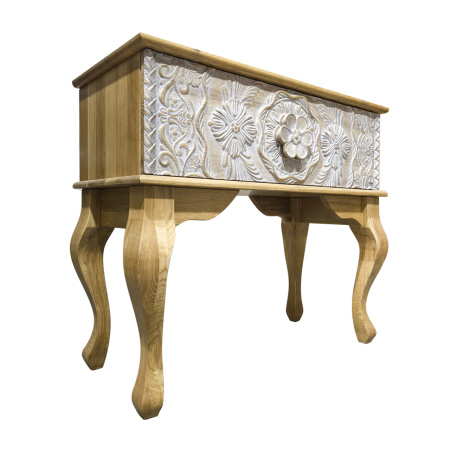 фото дизайнерской прикроватной тумбы из массива MH_10-8