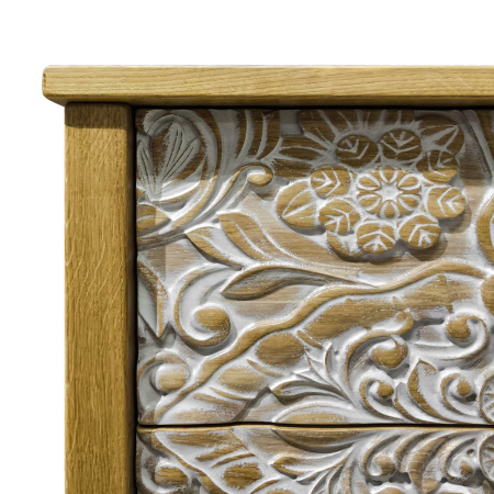 фото дизайнерской прикроватной тумбы из массива MH_110-1