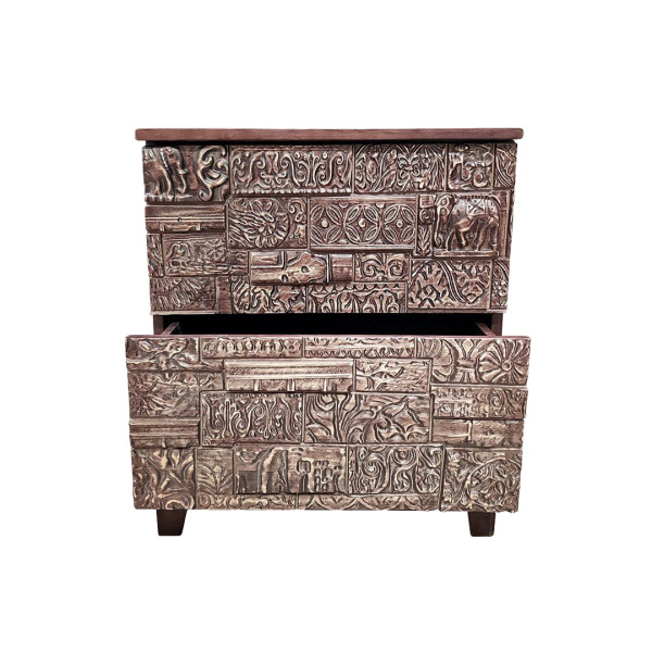 фото дизайнерской прикроватной тумбы из массива MH_180-2