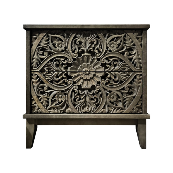 фото дизайнерской прикроватной тумбы из массива MH_103-10