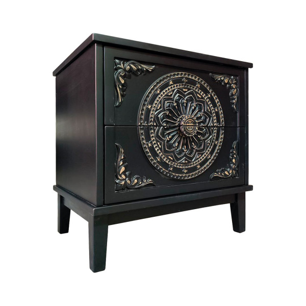 фото дизайнерской прикроватной тумбы из массива MH_145 Mini 2