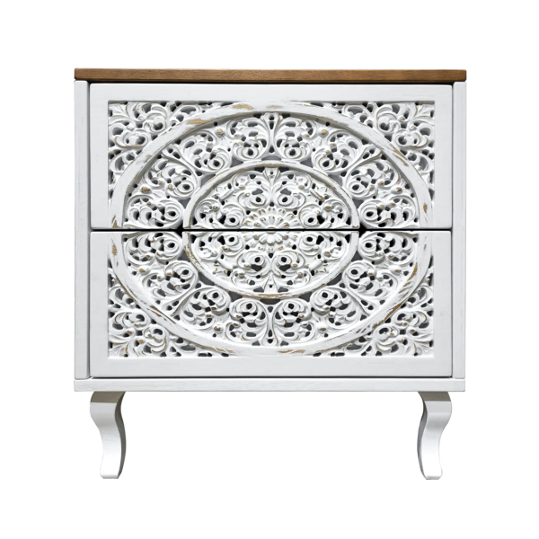 фото дизайнерской прикроватной тумбы из массива MH_149