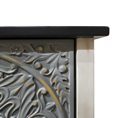 фото дизайнерской прикроватной тумбы из массива MH_174-2