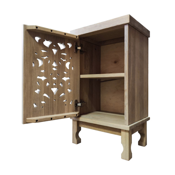 фото дизайнерской прикроватной тумбы из массива MH_184