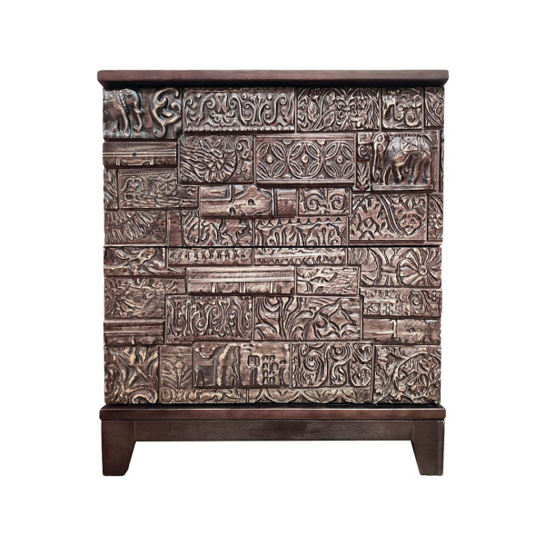 фото дизайнерской прикроватной тумбы из массива MH_180-2