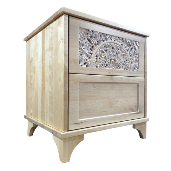 фото дизайнерской прикроватной тумбы из массива MH_103-27