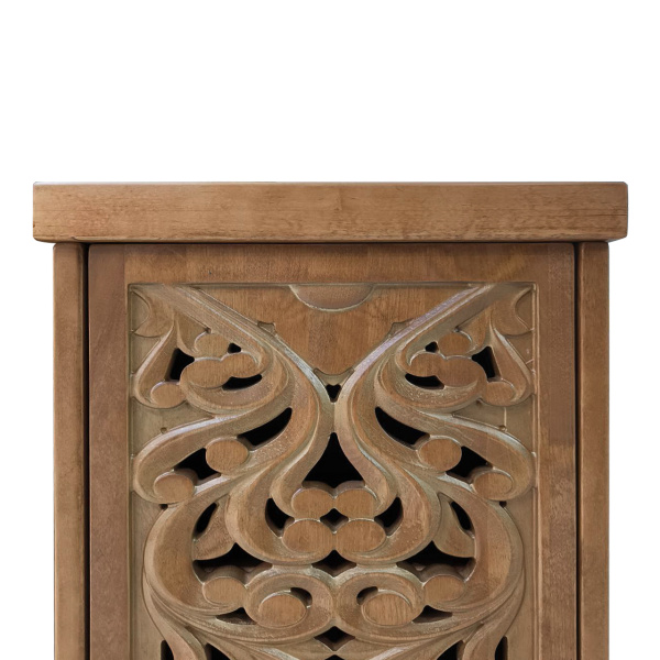 фото дизайнерской прикроватной тумбы из массива MH_184-1