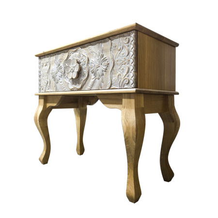 фото дизайнерской прикроватной тумбы из массива MH_10-8