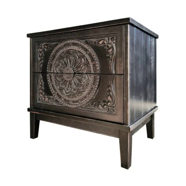 фото дизайнерской прикроватной тумбы из массива MH_145 Mini 1